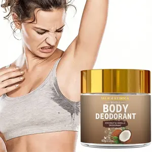 Coconut Vanilla Body Deodorant Cream, Long-Lasting Scent Protection, Gentle Formula, 72-Hour Freshness, Moisturizing, Portable, Women's Attractiveness Boost