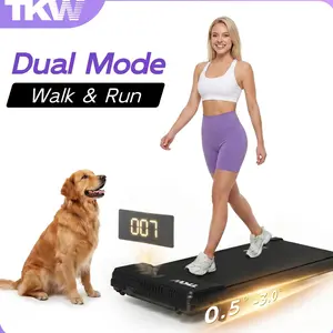 TKW walkingpad, Low-Noise Motor Walking Pad, Remote Control & Wheels for Easy mobility, Dual Shock-Absorption System，Compact Walking Pad for Home & Office Use
