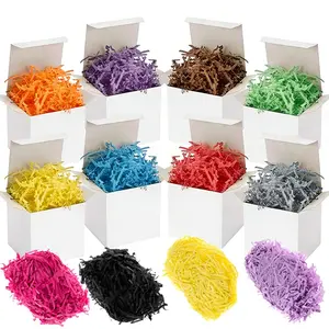 20g Colorful Decorative Paper Raffia Confetti Shreds, DIY Craft Tissue Paper Scraps for Gift Wrapping Box Filling, Festival Party Table Decoration for Birthday Wedding Valentine's Day