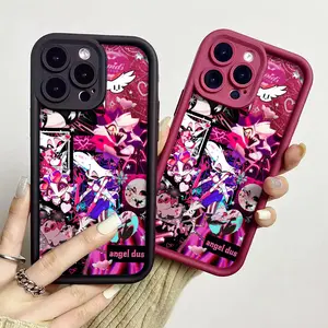 Hazbin Hotel Season 2 Phone Case for iPhone 17/16/15/14/13/12/11 Xs Pro Max Plus AIR Case for Samsung S25/S23/S24/S22/S21/NOTE20/A54/A53/A52/A36/A35/A34/A33/A17/A16/PLUS/ULTRA/FE Soft Shockproof Protective Shell Angel Dust Fan Gifts hazbin hotel season