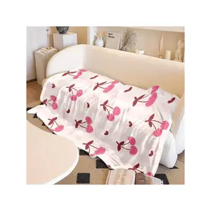 Anti-Static Black Technology Flannel Blanket, Thickened And Encrypted, Non-Shedding, Dual-Use For Sofa And Bed Cover, Contemporary Style, All-Season Comfort, Polyester, Knitted Fabric, Digital Print, Quilted Craftsmanship, 200-250gsm-30*40in