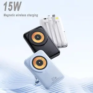 10000mAh Magnetic Wireless Power Bank, Portable Magnetic Wireless Charging Bank, Fast Charging Phone External Battery, Digital Portable Charger