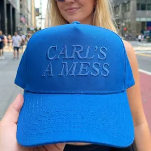 Carls a Mess Embroidered Retro Trucker Cap, Funny Summer Fan Gift, Reality TV Inspired Hat,TV Show Vintage Distressed Snapback,Viral Dad Hat