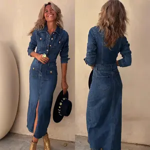 The Structured Denim Shirt Dress