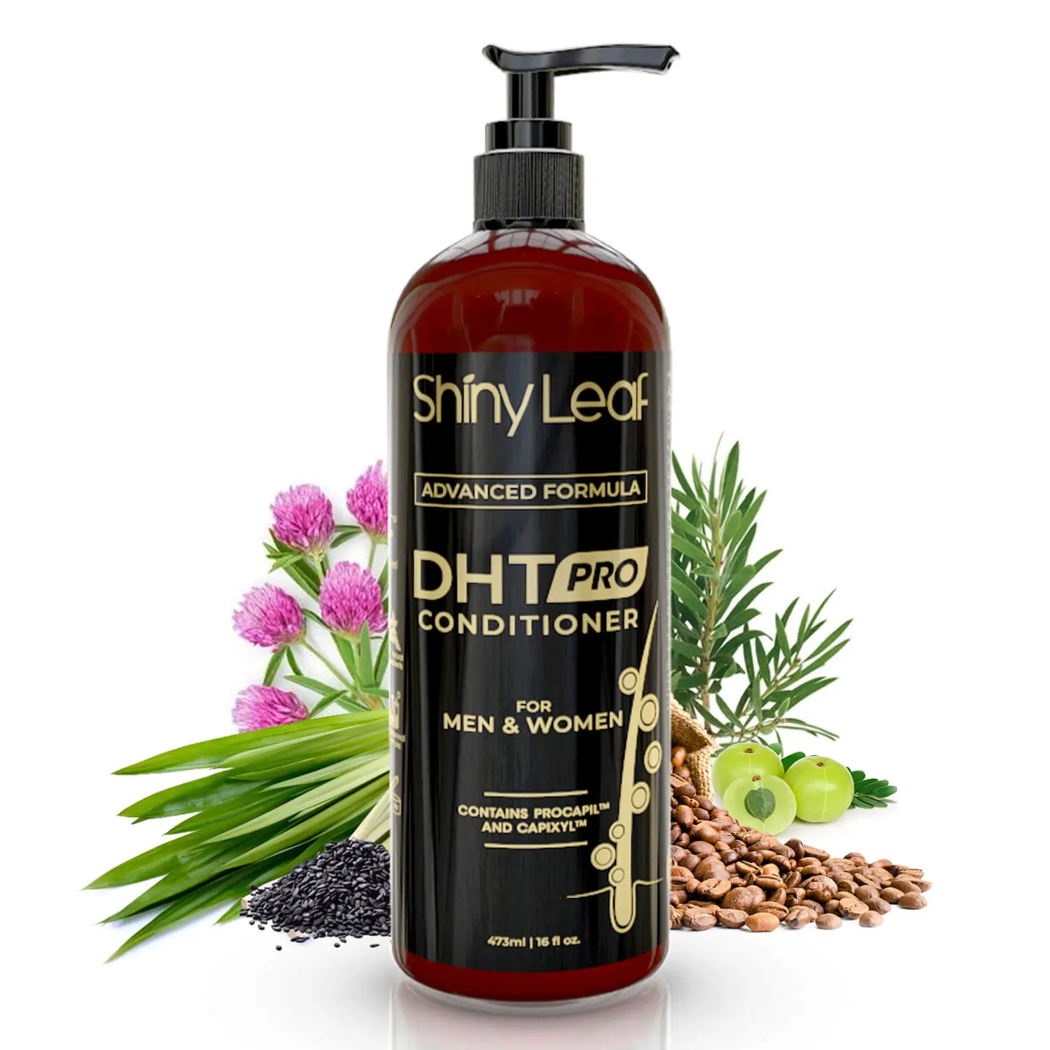 DHT Pro Conditioner for Hair Thinning, Strengthening Haircare with Procapil, Capixyl, Biotin & Caffeine, Hypoallergenic and Sulfate-Free for Men & Women, 16 oz, Vitamins, Unisex, Deep Conditioner, Essential Oils, Cruelty Free, Hair Growth, Salicylic, Us,,