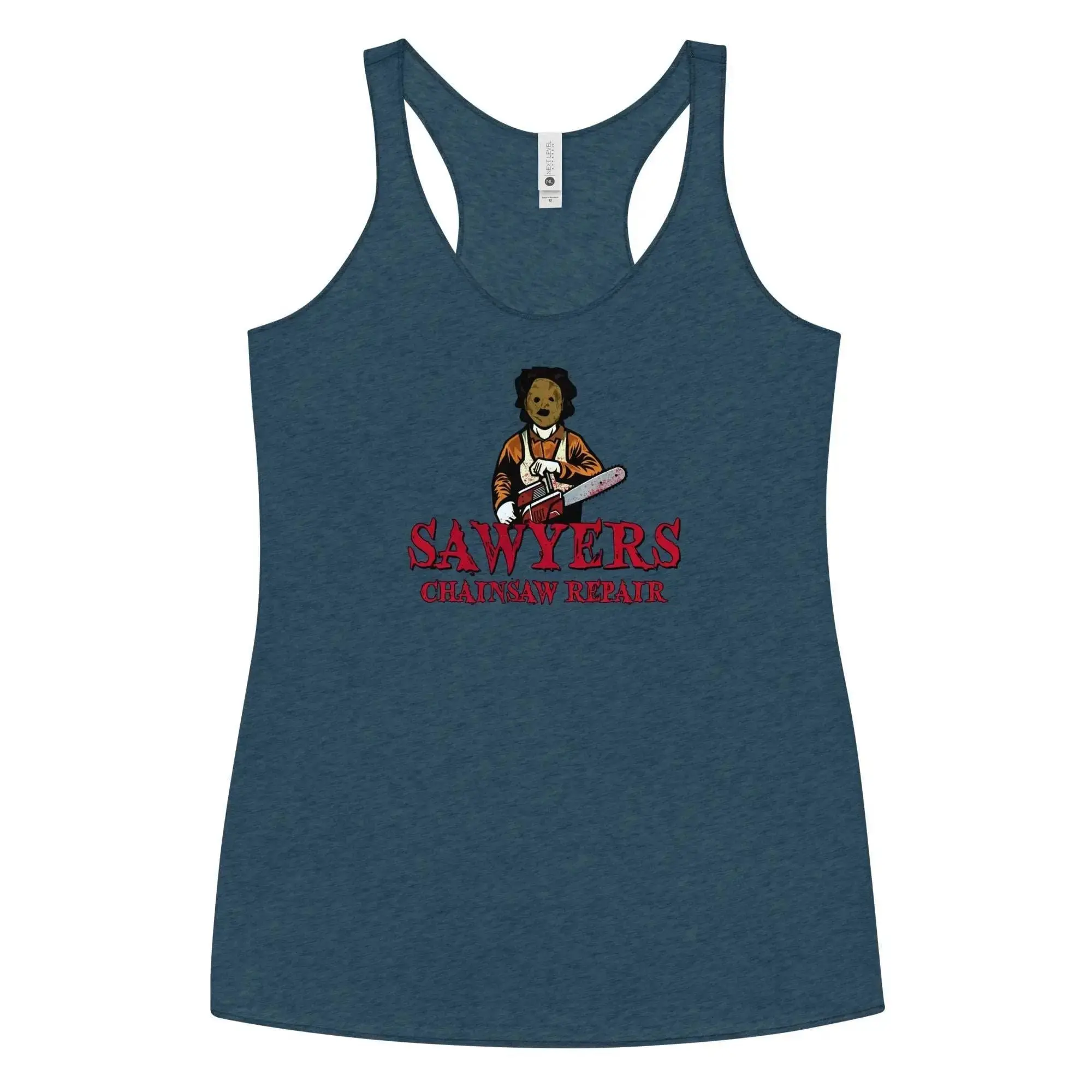 Sawyers Chainsaw Repair Women's Racerback Tank