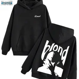 Men's 270g Heavyweight High-Quality Hoodie | Large "Blond" Text & Human Silhouette Print | Casual Long-Sleeve Pullover Hoodie With Pocket For Autumn & Winter (Suitable For Daily Wear & Gifting)