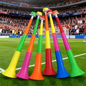 4pcs Retractable Multi-Section Plastic Cheering Horn, Durable, Easy to Install And Portable, a Must-Have Cheering at Matches And Outdoor Events(Color Random)