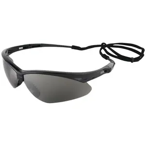 KleenGuard Nemesis Safety Glasses with Black Frame and Smoke Mirror Lens