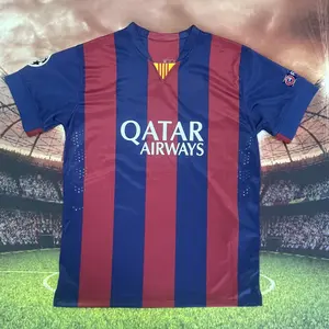 No.11 Neymar 2014 2015 Home Short-Sleeved Football Jerseys Shirt top