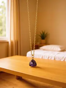 Purple gemstone necklaces, stunning stainless steel jewelry, ideal gifts for birthdays or anniversaries, unique and meaningful personal touches, suitable for any occasion