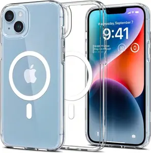 Clear Magnetic Case for IPhone 16 15 14 13 Pro Max Plus Cover
