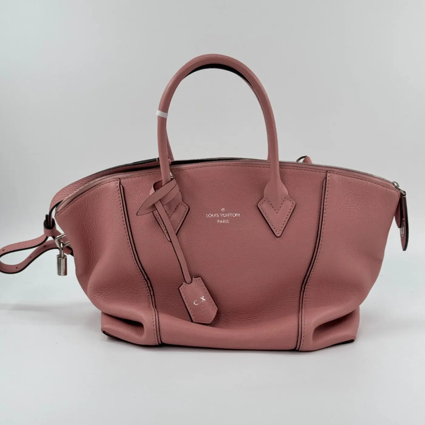 Pre-owned Louis Vuitton canvas Tote bags Pre‑owned Turenne PM Pink Leather Tote Crossbody Bag C1009673105