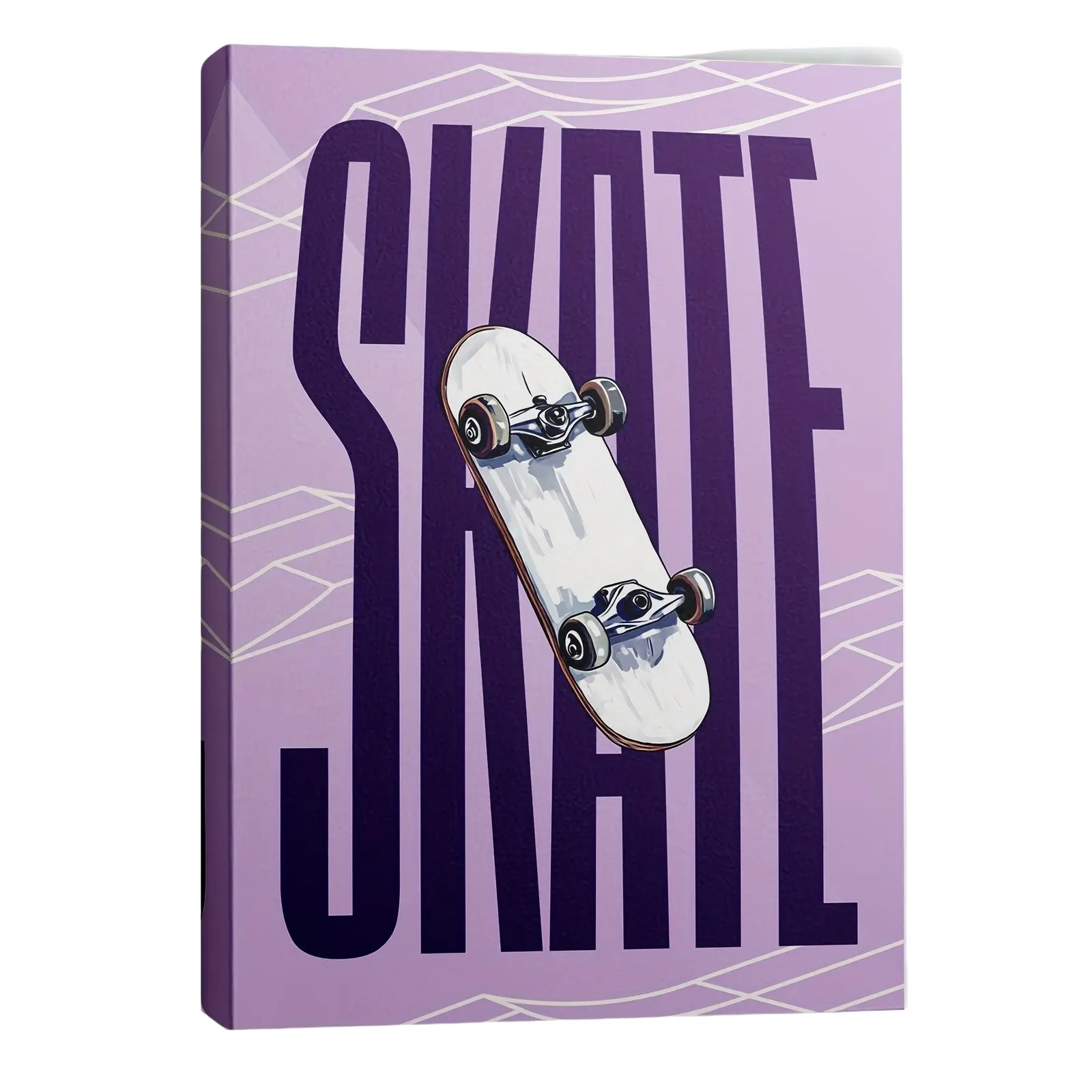 1pc Skateboard Poster Canvas Wall Decor, Frameless Art Print, Perfect for Living Room Bedroom Dormitory, Unframed Skateboarding Decoration