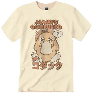 Psyduck Shirt, PKM Shirt, Anime Shirt, Vintage Tee - Vintage Graphic Cotton T-Shirt - Unisex Gift for All