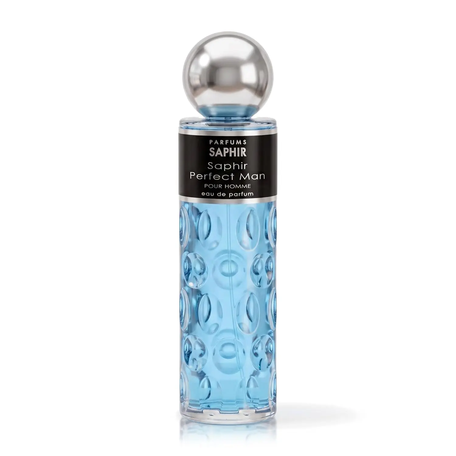 Parfums Saphir Perfect Man Men’s Eau de Parfum Spray, Fresh Woody-Aquatic Cologne, 200 ml