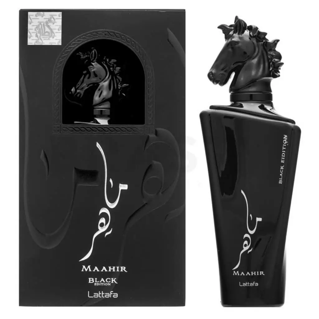 Lattafa Perfumes Maahir Black Edition for Unisex Eau de Parfum Spray, 3.4 Ounce Lattafa Perfumes Maahir Black Edition for Unisex Eau de Parfum Spray, 3.4 Ounce