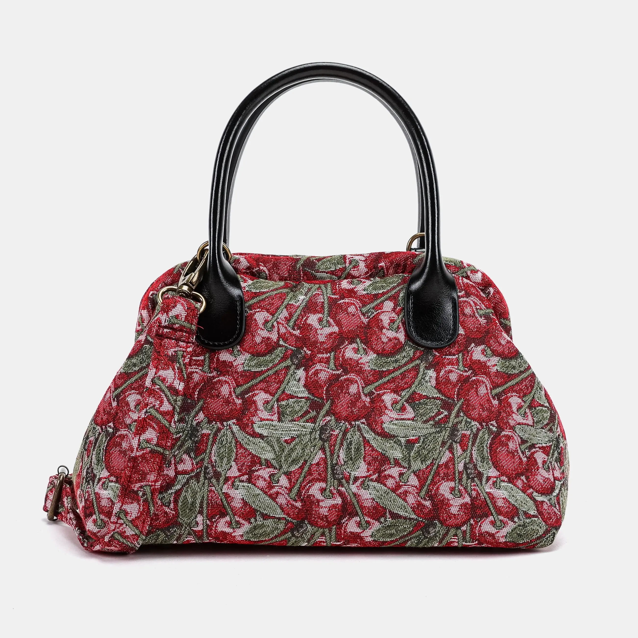 Cherry Cascade Carpet Satchel