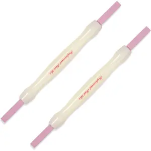 2PCS Pumice Stone Nail File & Buffer Pen – Double-Headed Cuticle Pusher and Nail Polishing Tool for Smooth, Shiny Nails, Manicure & Pedicure Sanding Sticks