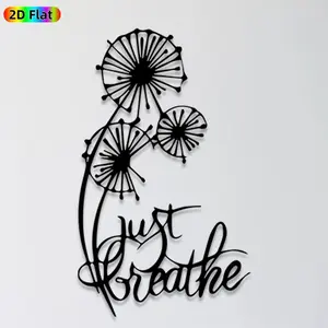 1pc Dandelion Metal Wall Art, Delicate Dandelion Statue Mural, Ideal Gift for New Year, Easter, Nature & Inspirational Decor Enthusiasts,  Wall Sculptures, Perfect for Bedroom Wall & Garden Fence, Serene Home & Outdoor Decor Accent