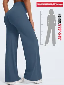 30'' Inseam Loose Casual Straight Leggings for Women, Workout Leggings Womens No Front Seam Straight Leggings High Waist Buttery Gym Yoga Pants, Yoga Pants Women High Waist Stretch Casual Soft Straight Leg Bottoms