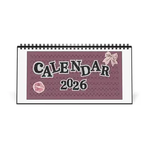 Pink Vintage Collage Calendar Desktop Calendar | 2026