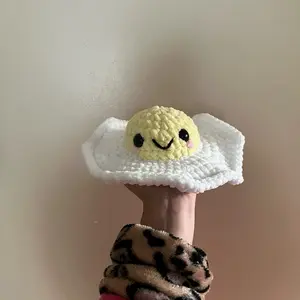 Fried egg plushie
