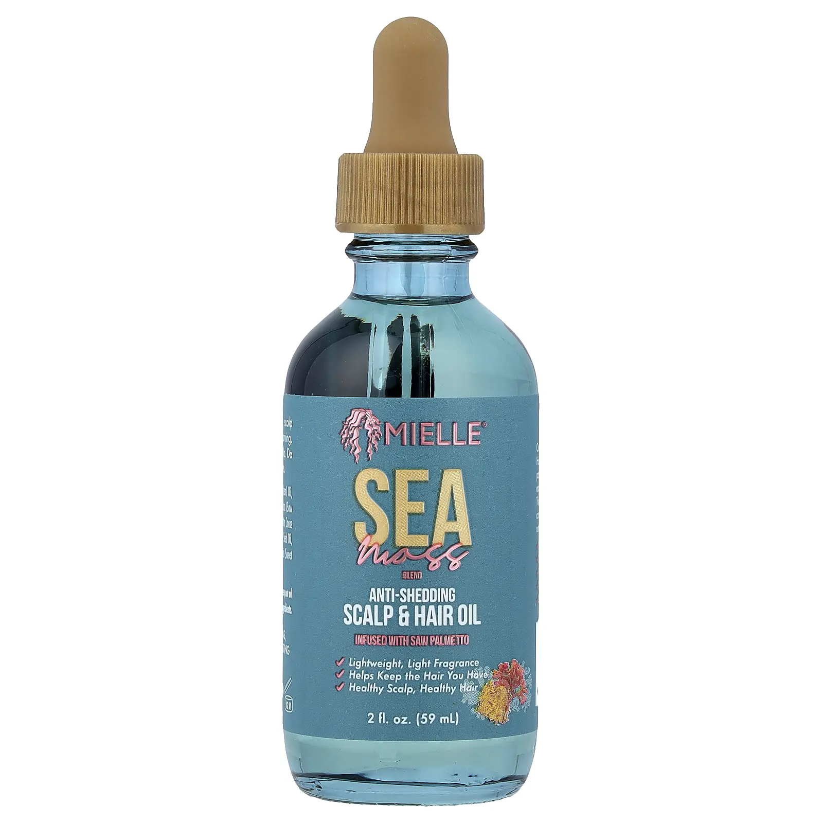 Mielle Anti-Shedding Scalp & Hair Oil, Sea Moss, 2 fl oz (59 ml)