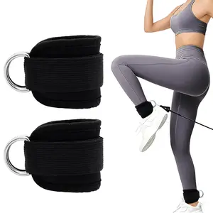 Fitness Ankle Straps for Cable Machines - One Size Fit with Premium Padding, Glute Kickback Ankle Strap for Women & Men, Cable Attachments for Gym, Booty Workouts, Leg Extension & Hip Abductors