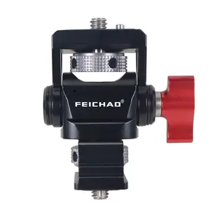 Feichao Swivel and Tilt Adjustable Monitor Mount Screws 1/4, Arri Locating Pins, Vlog Camera DIY Flash Light Support Holder