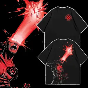 Cyclops Special Edition - X-Men Menswear Gift for Movie Fans Top Apparel Classic Oversized Seamless Simple Straight Man Designer Shirts Men's Regular Fit Floral Print Tee