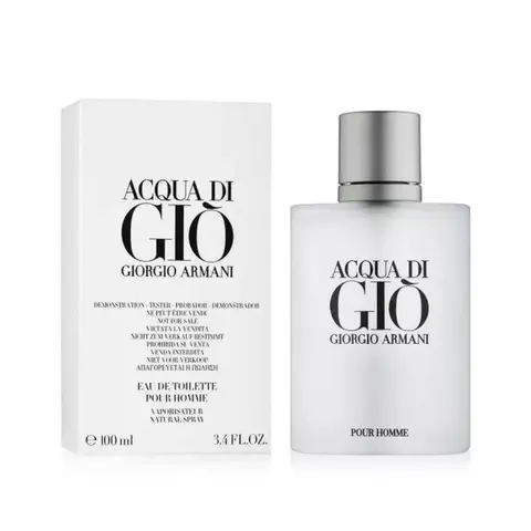 Giorgio Armani Acqua Di Gio Eau de Toilette 3.4 oz Tester for Men | Iconic Men's Tester Fragranc