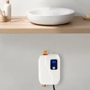 SHANGMAKEL Under Sink Instant Water Heater 3000W XY-FC Electric Tankless Point of Use Hot Water Faucet with Temperature Control LED Display