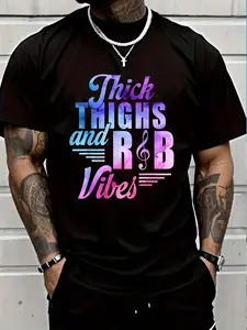 100% Cotton R&B Vibes 90s Body Positivity T-Shirt Women's Men's Graphic Tee Crew Neck summer vacation Tops