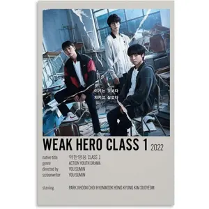 Weak Hero Class 1 Movie Cover Poster 3 Gift Wall Decor Painting Poster Canvas Art Poster