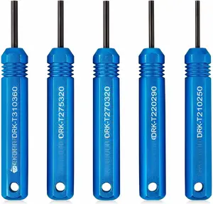 ST5228 Extractor Tools, Kit for JST/AMP .062" /Molex .062" & .093 Pin and Socket Connectors, Male and Female Connector Tube Type Pin Extractor Tool kit 5 count Sizes