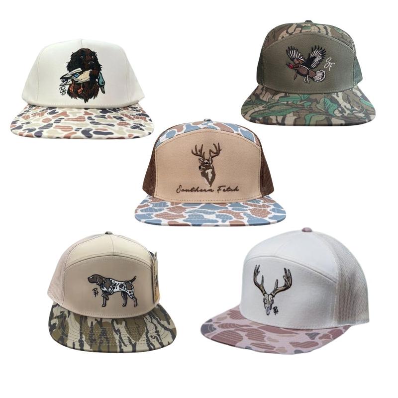 Duck Hunting Dog Hat, Flying Duck Camo Hat, Southern Fetch Deer Antler Hat, Pointer Dog Hunting Hat, Deer Skull Antlers Hat, Camo Trucker Snapback, Outdoor Hunting Cap, Deer Hunting Hat, Duck Hunting Cap
