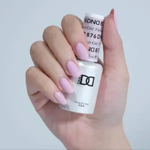 DND 876 Flower Girl Gel and Lacquer Duo nail care nail art sheer color