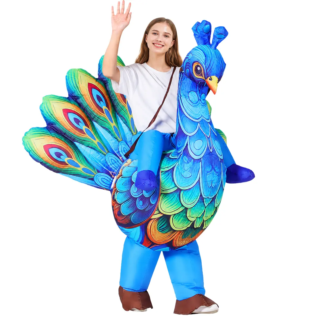 Halloween Costume Peacock  inflatable Costume Adult for Halloween Birthday Parties