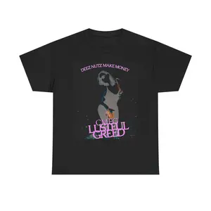 Deez Nutz Make Money penguin graphic Tee | Lustful Greed text