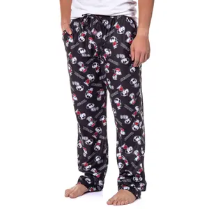 Peanuts Mens' Joe Cool Snoopy Character Tossed Print Sleep Pajama Pants