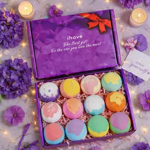 12 Handmade Bath Bombs Gift Set for Women, Essential Oil Foaming Bath Bombs, Perfect Birthday Christmas Valentine's Day Gifts for Girlfriend Wife Friend