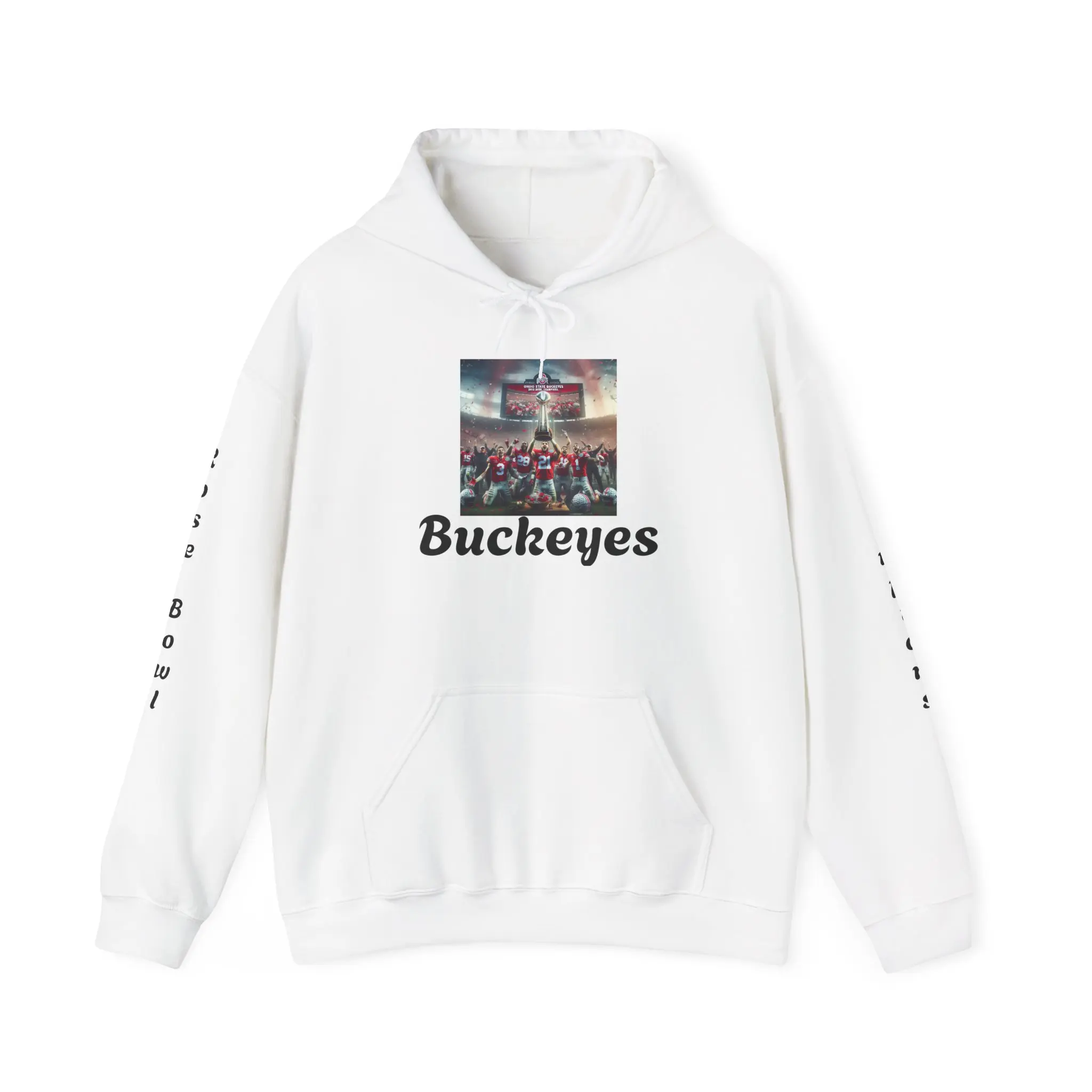 Buckeyes Hooded Sweatshirt for Game Days | Unisex Hoodie, Sports Apparel, College Gear, Gift for Fans, Ohio State graphic hoodies detroit pullover sweatshirt Men's Long everyday comfort fashion casual sport Kangaroo men football fan