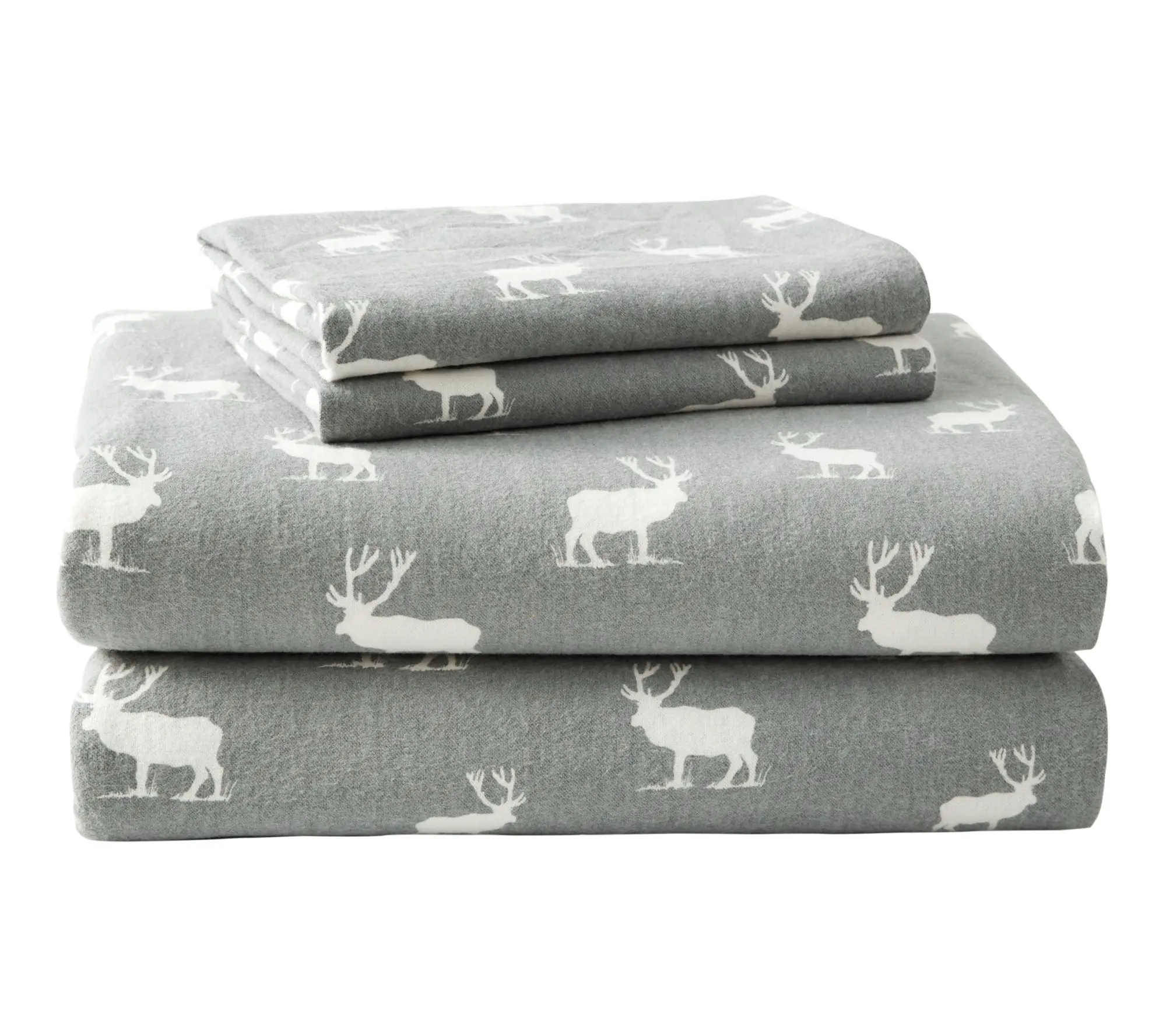 Eddie Bauer Elk Grove Light Grey Cotton Queen Sheet Set Eddie Bauer Elk Grove Light Grey Cotton Queen Sheet Set
