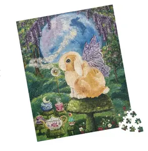 Whimsical Bunny Puzzle - 520-Piece, Nature Decor, Family Game, Gift for Kids, Easter Fun, Relaxation Activity
