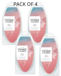 Yankee Candle Fragranced Wax Melts, 6 Wax Spheres (Pink Sands, Pack of 4)