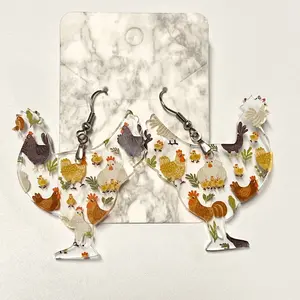 Chicken Earrings