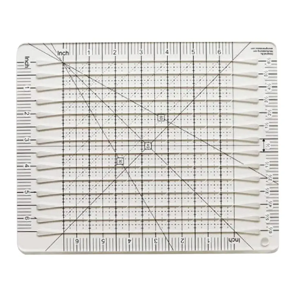 6-Inch US Sewing Ruler for Fabric, Quilting Patchwork Template, Sewing Accessories and Supplies for DIY Diving Gear Making, Sewing Rulers For Fabric