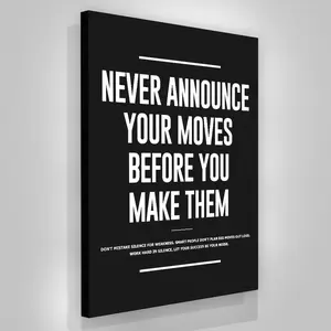 Motivational Warrior Quote Poster, Office Decor With Inspirational Messages, Success Mindset And Entrepreneur Wall Art, Motivation Poster For Achievers