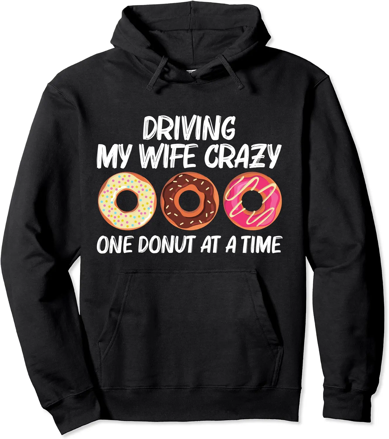 Cool Donut Art For Men Dad Sugar Glazed Chocolate Doughnut Pullover Hoodie - Rosazamorap Shop 46B09C424L6R